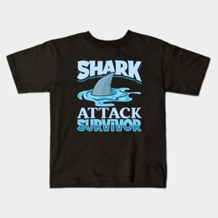 Shark attack survivor Kids T-Shirt